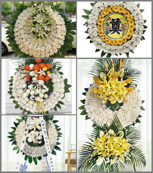 安徽池州市贵池区乌沙镇新义村花圈速递